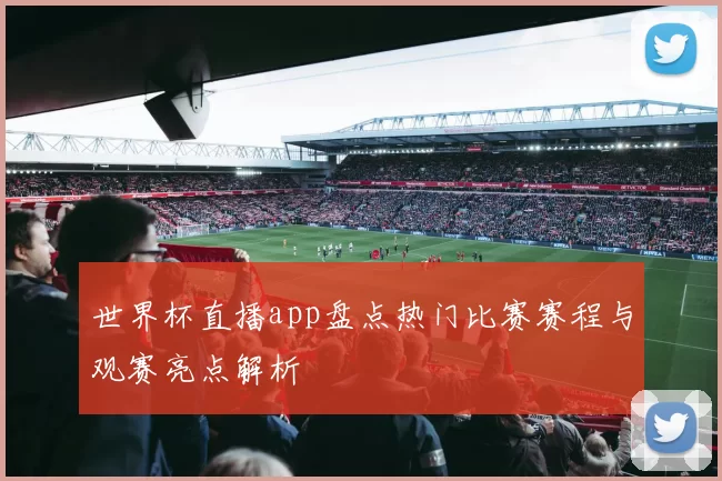 世界杯直播app盘点热门比赛赛程与观赛亮点解析
